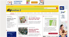 Desktop Screenshot of diyonline.de